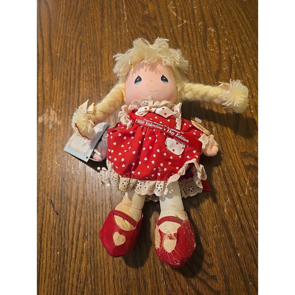 Vintage Precious Moments 1988 Valentine's Day Edition Plush Doll Applause